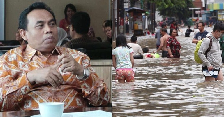 Jakarta Official: &Quot;Just Enjoy The Floodwaters, 2/3 Of The Human Body Is Water Anyway&Quot; - World Of Buzz 2