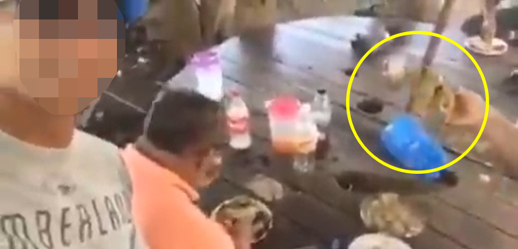 Kedah Man Gets Nabbed By The Police For Filming And Happily Gathering To Feast On Lamb's Head - WORLD OF BUZZ