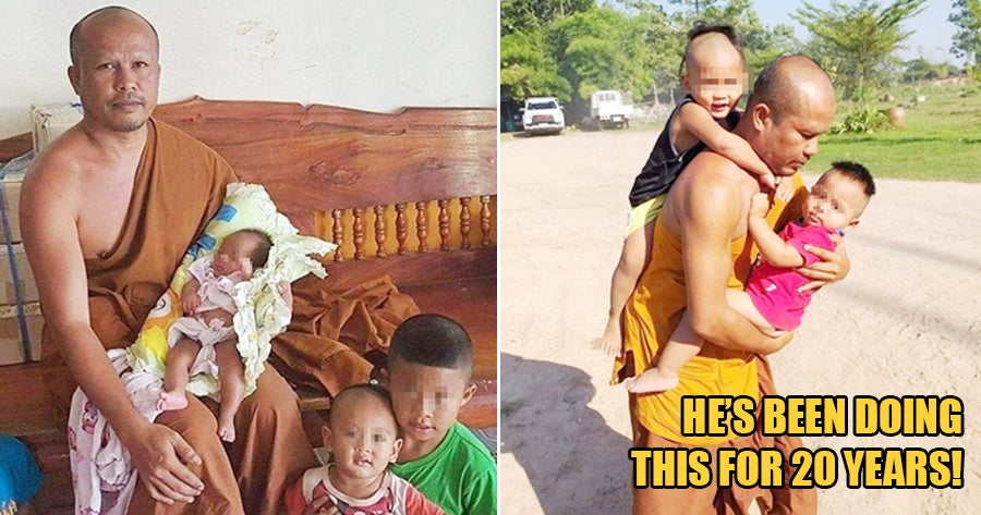 Kind-Hearted Monk Rescues Over 100 Abandoned Babies & Orphans to Give Them a Better Future - WORLD OF BUZZ 1