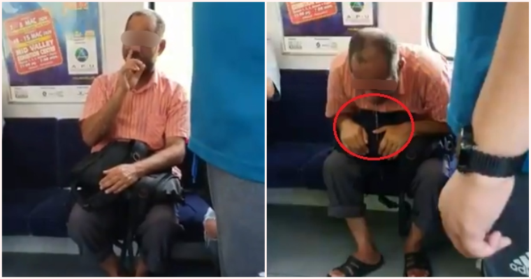 Man Openly Digged His Nose, Rubbed His Face & Spat On KTM Floor Multiple Times - WORLD OF BUZZ
