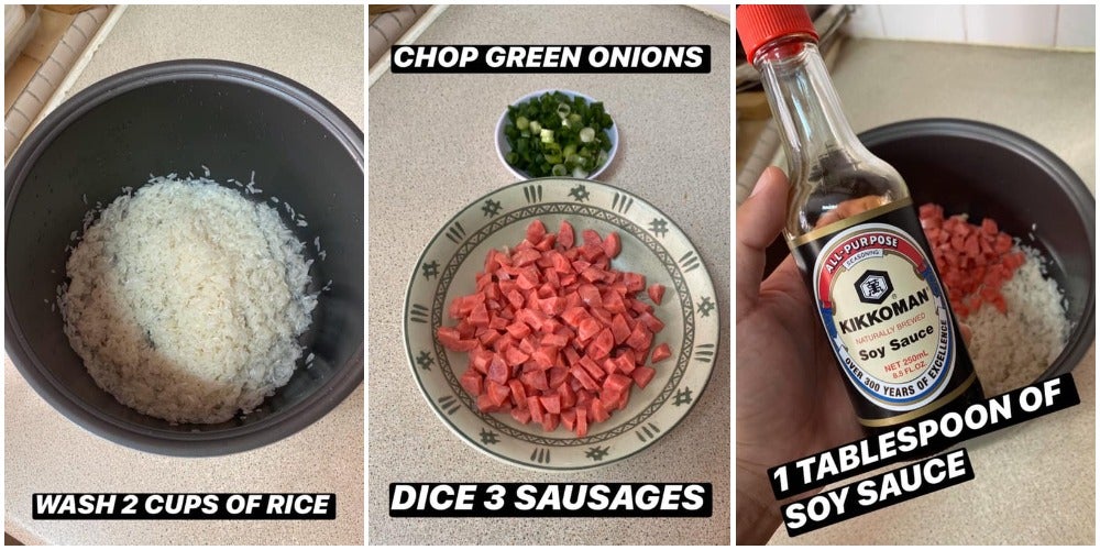 Man Shows Fool-Proof Way To Make Chinese Fried Rice But With a Rice Cooker & Minimal Ingredients - WORLD OF BUZZ 2