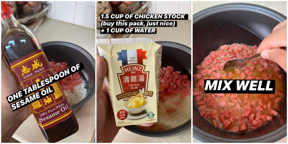 Man Shows Fool-Proof Way To Make Chinese Fried Rice But With a Rice Cooker & Minimal Ingredients - WORLD OF BUZZ 3
