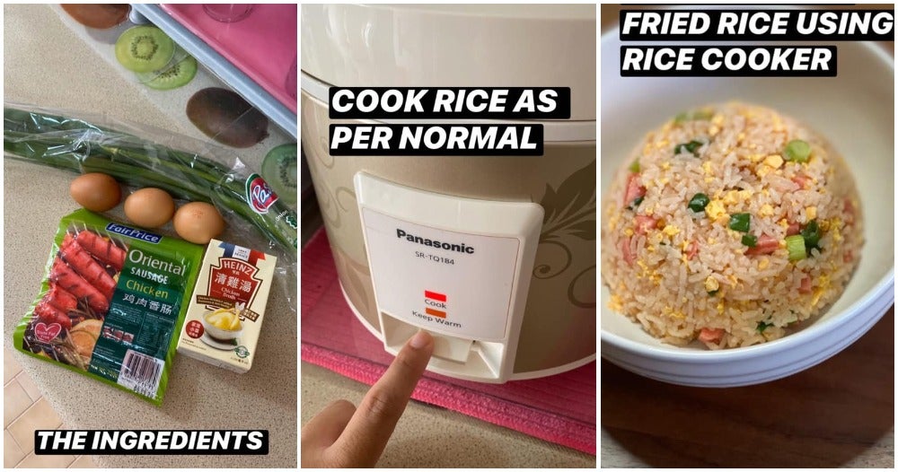 Man Shows Fool-Proof Way To Make Chinese Fried Rice But With a Rice Cooker & Minimal Ingredients - WORLD OF BUZZ 4