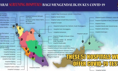 M'Sia Ministry Of Health Has Listed These 57 Hospitals That Will Be Offering Covid-19 Testing - World Of Buzz