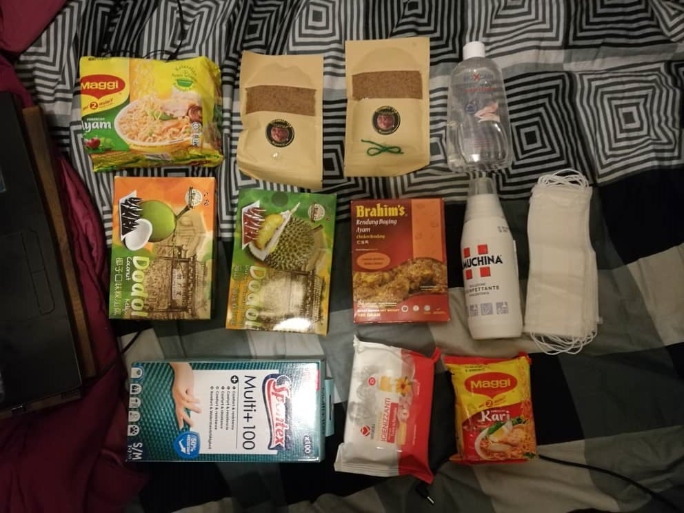 M'sian Embassy in Italy Sends Covid-19 Care Package That Includes Maggi & Brahim's Rendang Packs - WORLD OF BUZZ 1