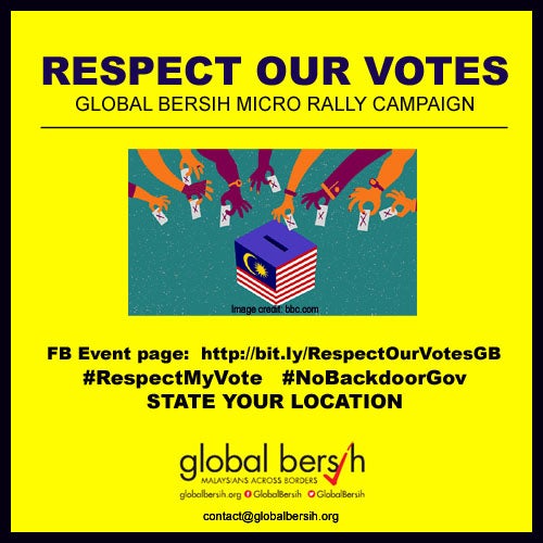 M'sians Worldwide Unite Online For "Global BERSIH", Campaign Calls To Respect The Rakyat's Vote - WORLD OF BUZZ