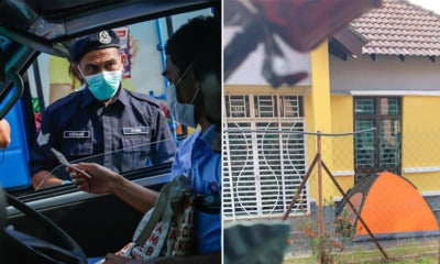 Pdrm Officer Sleeps In Tent Outside House To Protect His Family Just In Case He Gets Infected While On Duty - World Of Buzz