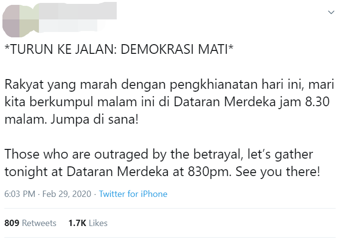 Police To Nab Lawyer Asking Malaysians To Rally At Dataran Merdeka Last Saturday Night - WORLD OF BUZZ 1