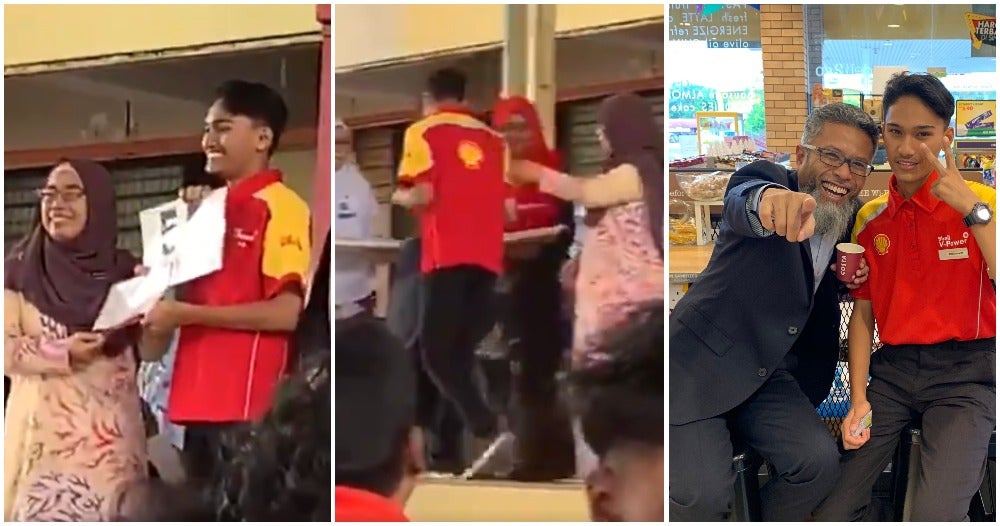 Puchong Boy Gets Dared To Wear Shell T-Shirt To Take Spm Results, Meets Shell'S Big Boss The Day After - World Of Buzz