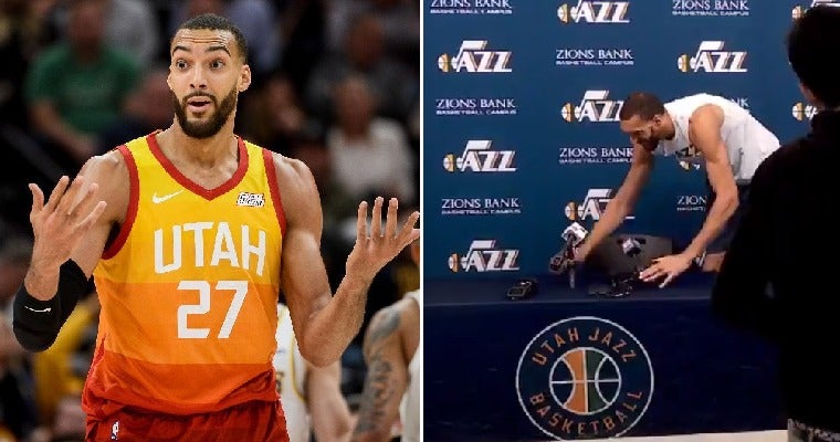 Nba Suspended As Rudy Gobert Is Covid-19 Positive Days After He Jokingly Touched Reporters' Mics