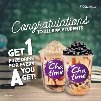 This Is Not A Drill! Chatime Malaysia Is Offering 1 Free Drink For Every &Quot;A&Quot; You Get For Spm! - World Of Buzz 2