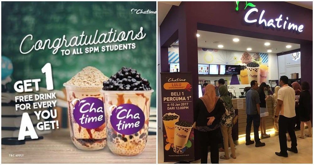 This Is Not A Drill! Chatime Malaysia Is Offering 1 Free Drink For Every &Quot;A&Quot; You Get For Spm! - World Of Buzz 5