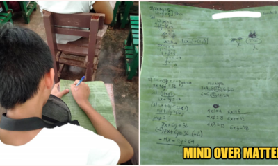 Underprivileged Boy Cannot Afford Notebook, Creatively Uses Banana Leaves To Copy Notes - World Of Buzz 1