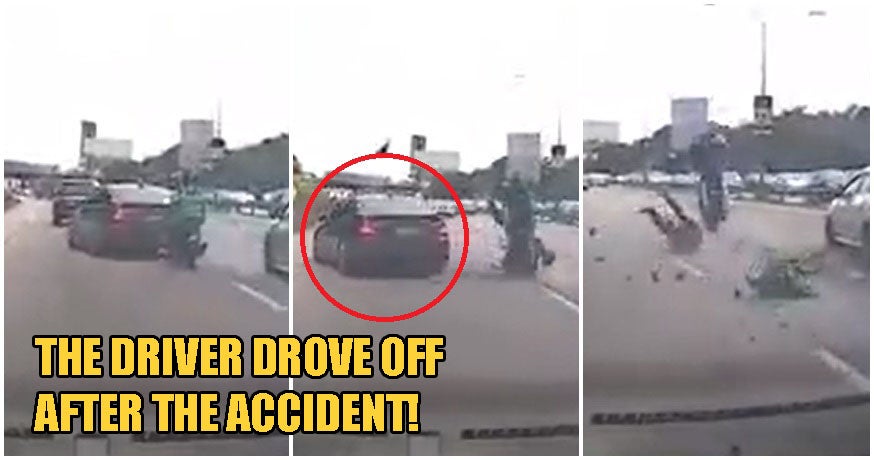 Video: Bmw Changes Lanes Recklessly On Federal Highway, Knocks Over Food Deliveryman &Amp; Drives Off - World Of Buzz