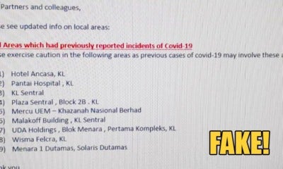 Viral Whatsapp Message Listing 9 Places In Kl Associated With Covid-19 Is Fake! - World Of Buzz