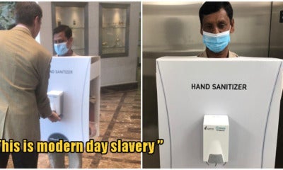 World'S Most Valuable Public Company Dresses Migrant Workers As 'Live Hand Sanitisers', Angers Netizens - World Of Buzz 4