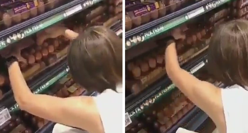 M'Sian Lady Swaps Eggs From One Carton To Another, Netizens Debate On What She'S Doing - World Of Buzz