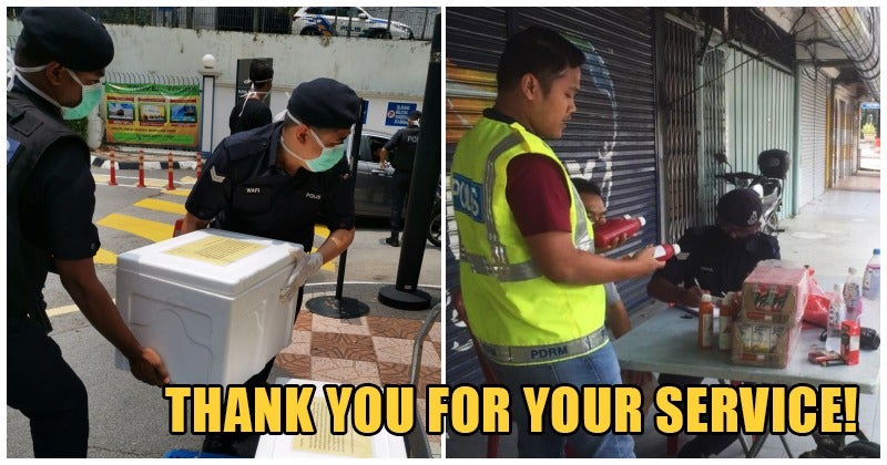 Abang Police Brickfields Gave His Food Away To Feed The Homeless. Thank You! - WORLD OF BUZZ