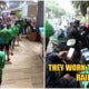 Dedicated Grab Food Riders Continue To Work Rain Or Shine To Collect &Amp; Deliver Meals Daily - World Of Buzz