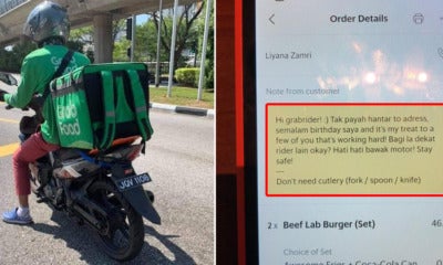 Kind M'Sian Treats Her Delivery Food Rider With A Meal On Her Birthday &Amp; - World Of Buzz