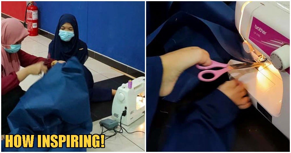 Inspiring M'sian Girl Sews PPE Clothes For Frontliners Despite Not Having Any Hands - WORLD OF BUZZ 2