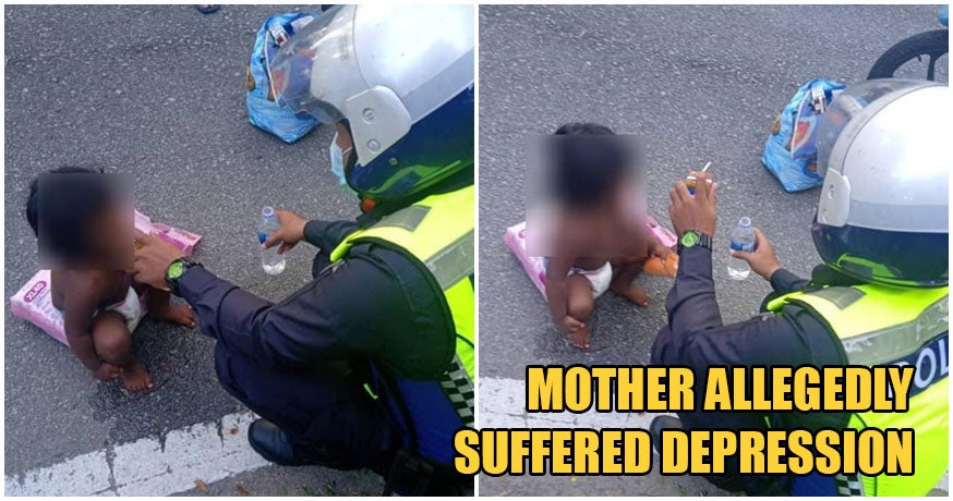 Kind Policemen Help Wandering Mum &Amp; Her Baby On The Streets, Buys Them Food &Amp; Diapers - World Of Buzz 4