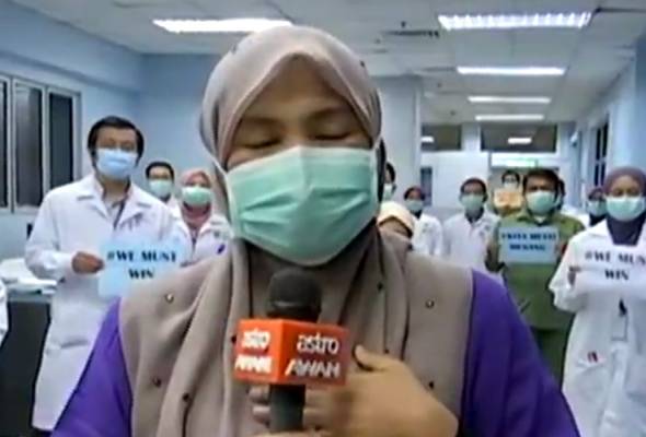 Malaysia's Frontliners Cry In Live Broadcast, Pleads With Public To Abide By MCO - WORLD OF BUZZ