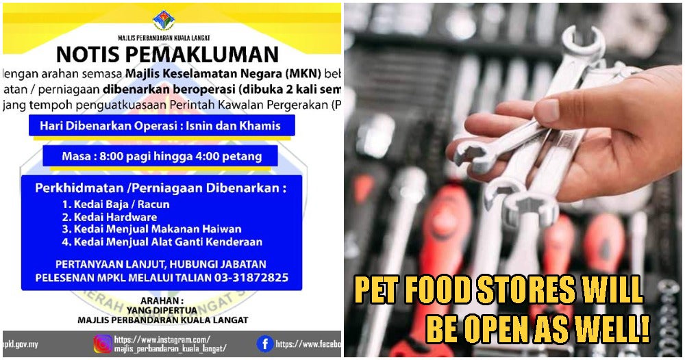 Mkn: Hardware Stores, Spare Part Shops Will Be Open Every Monday And Thursday - World Of Buzz