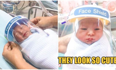 Newborn Babies At This Hospital Given Adorable Mini Face-Shields To Protect Them From Covid-19 - World Of Buzz 4