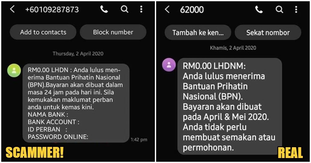 PDRM Warns M'sians To Beware Of EPF Account Two Scams After Scammers Send Text Messages & Create Fake Websites - WORLD OF BUZZ 1