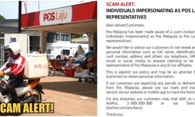 Pos Malaysia Warns Public Of Scammers Impersonating Pos Laju Representatives - World Of Buzz 3