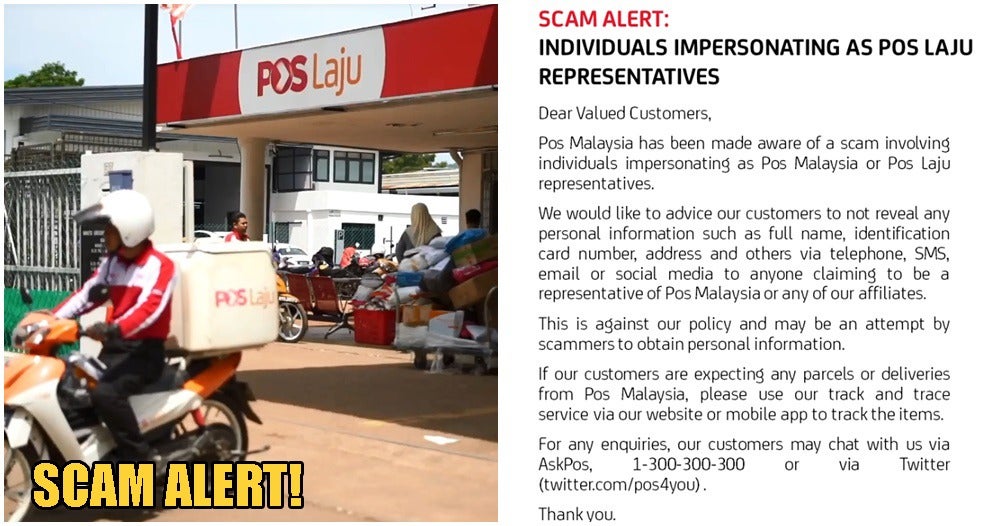 Pos Malaysia Warns Public Of Scammers Impersonating Pos Laju Representatives - WORLD OF BUZZ 3