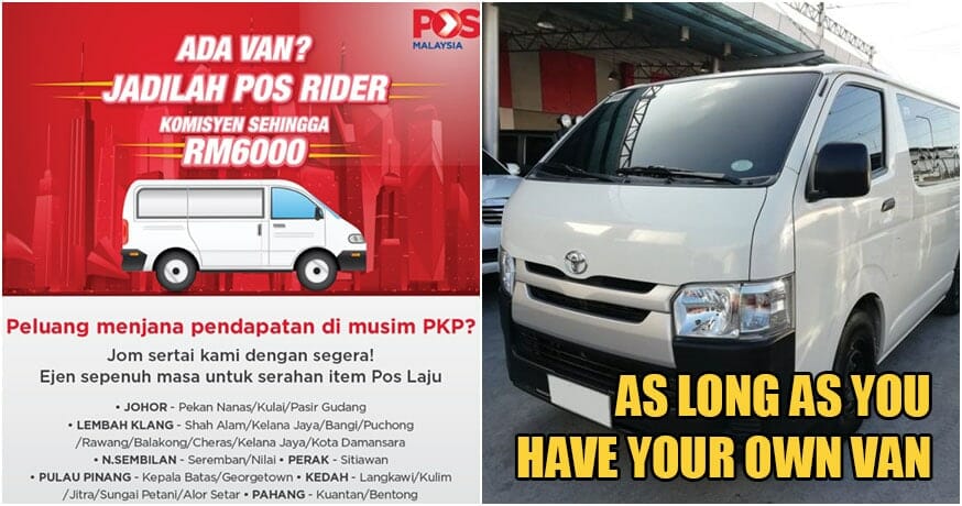 Pos Malaysia Is Offering Up To Rm6 000 Commission If You Help Deliver Packages During Mco World Of Buzz