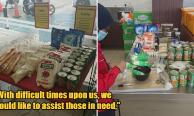 Shah Alam Petrol Station Starts Community Table That Offers Free Essentials To Those Who Need It During Mco - World Of Buzz
