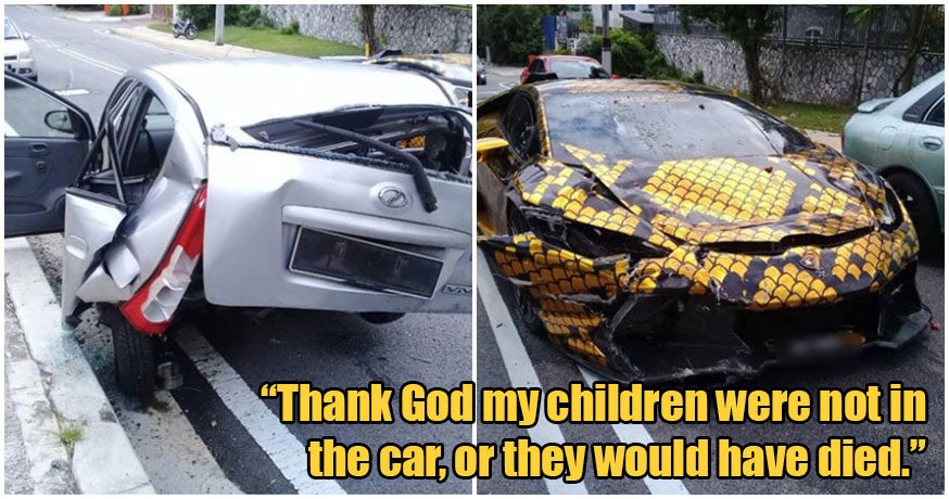 Single Mum Of 3 Who Ran Home-Cooked Meal Delivery Business Gets Car Wrecked By Lambo Driver - World Of Buzz
