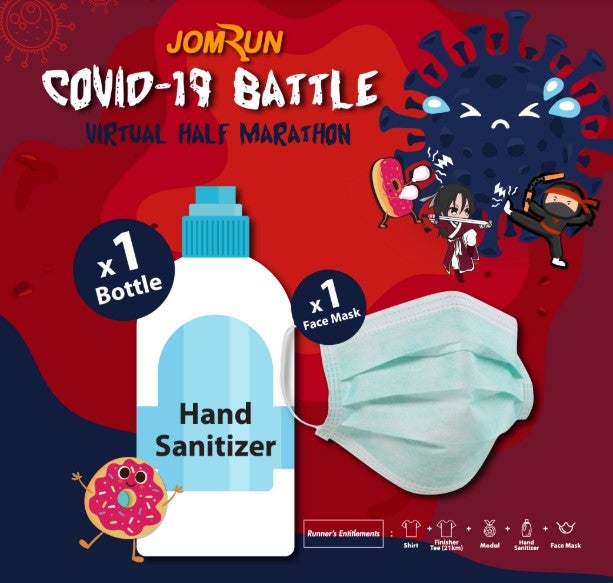 [Test] This Covid-19 Awareness Run Allows M'sians To Take Part Anywhere &Amp; From Home + Win Medals, Masks &Amp; Sanitizers Too! - World Of Buzz 1