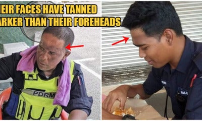 Viral Photos Show Pdrm Officers With Deep Tan Marks After Manning Mco Roadblocks Daily - World Of Buzz 3