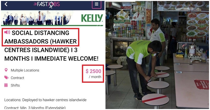 You Can Get Paid Up To Rm 7,624 To Be A 'Social Distancing Ambassador' In Sg Hawker Centres - World Of Buzz 4
