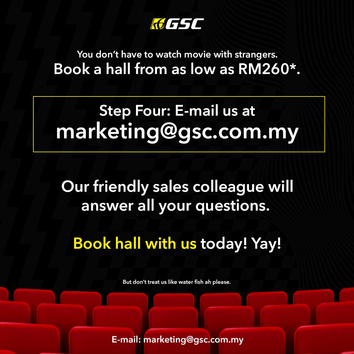 It S Stranger Free You Can Book An Entire Movie Hall At Gsc From As Low As Rm260 World Of Buzz