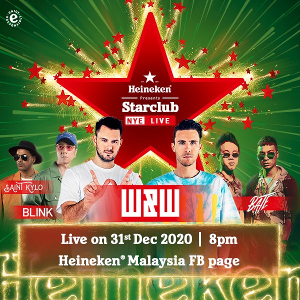 Heineken starclub NYE live whatsapp