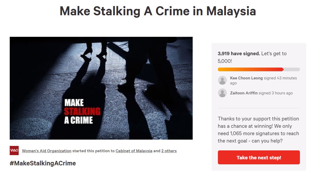 make stalking a crime