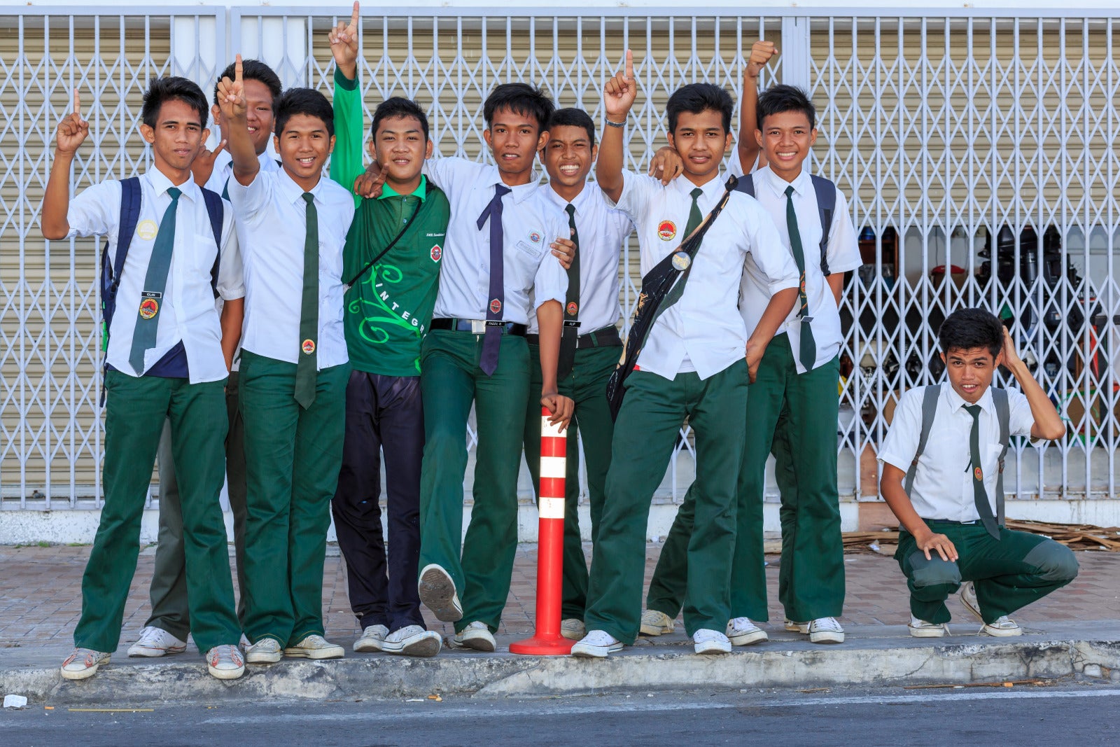 Sandakan Sabah School Boys In Their School Uniform 01