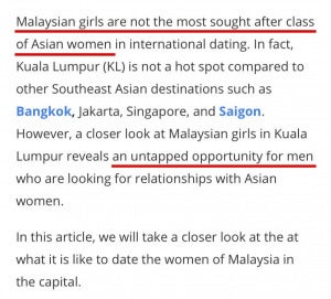 Malays Are The Least Attractive Dating Site Advises Foreigners On Malaysian Women Based On Race World Of Buzz