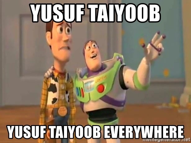 yusuf taiyoob yusuf taiyoob everywhere