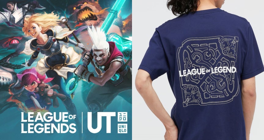 League of Legends collaboration T-shirt Uniqlo Japan limited 5 Piece  Complete