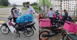2021 06 21 18 41 32 Penang ADUN Buys All Of Street Vendors Food And Hands Them Out To Delivery Ride