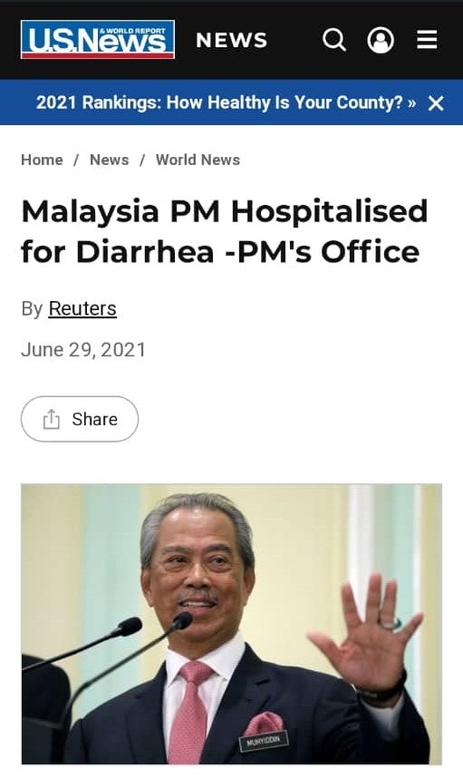 PM diarrhoea US News