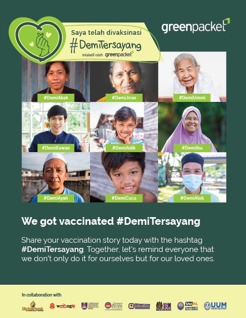 Green Packet 3 Share your vaccination story with DemiTersayang