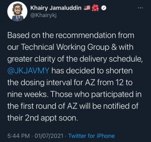 Khairy AZ announcement