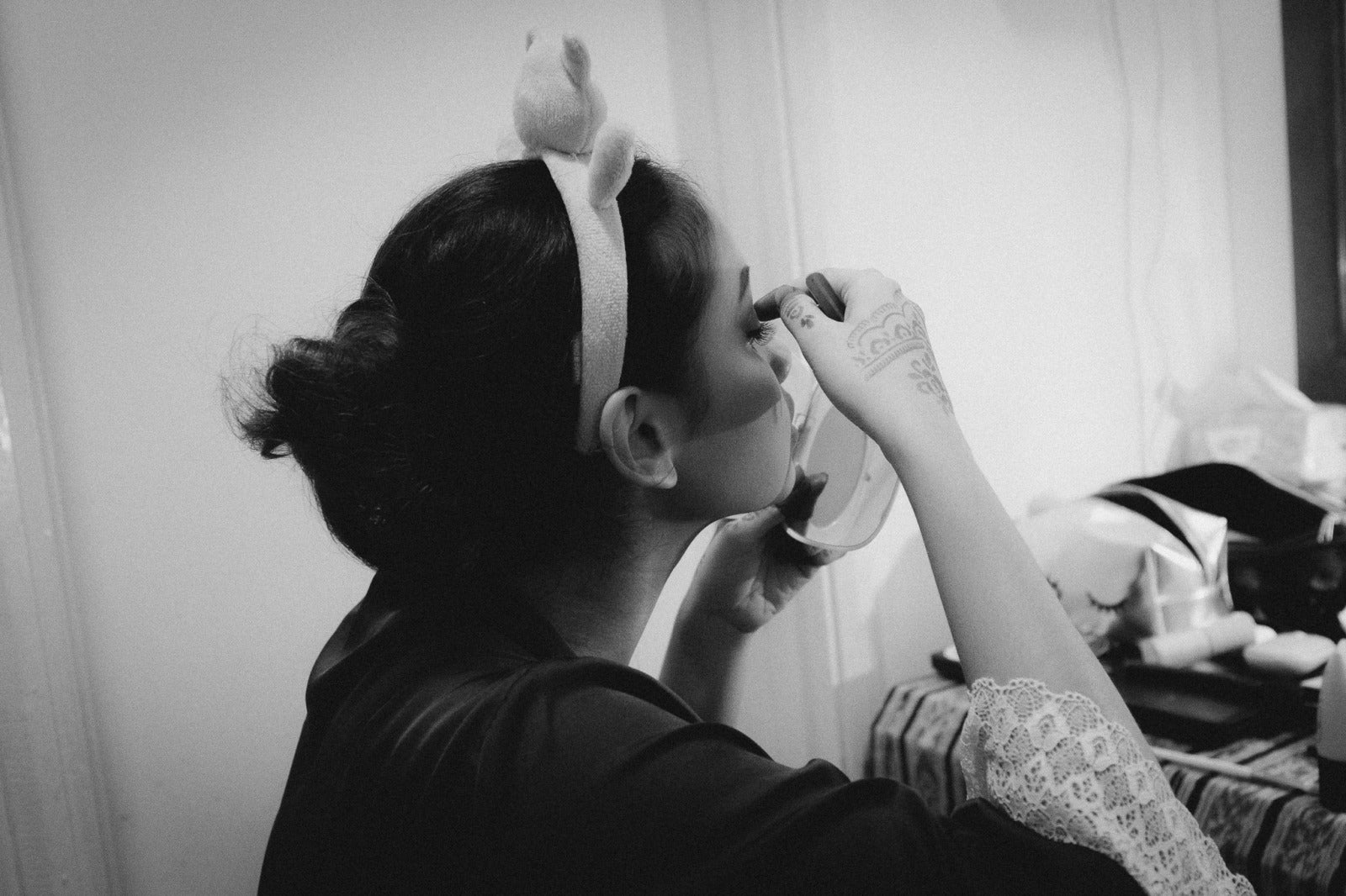 Zulaikha Doing Her Wedding Makeup Herself